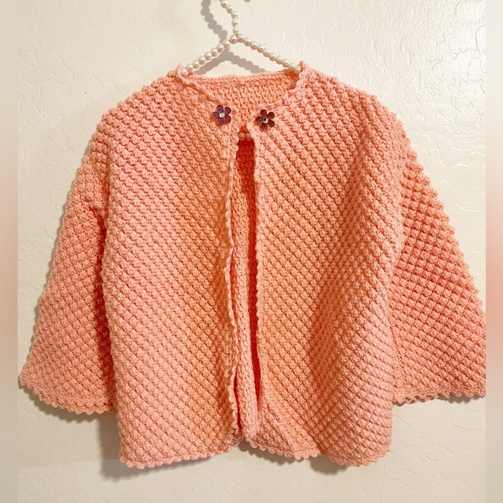 hand knit sweater OS
